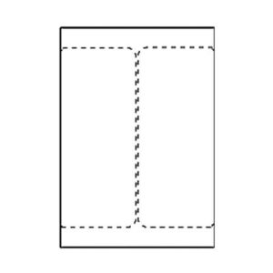 Transportetikett laser 105x220mm 500/fp