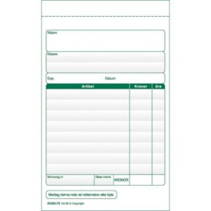 Blankett paragonnotor 10-200