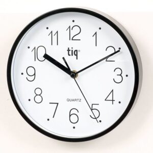 Väggur TIQ Ø22,5cm svart