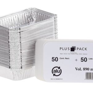 Aluminiumform inkl. lock 890ml 50/fp