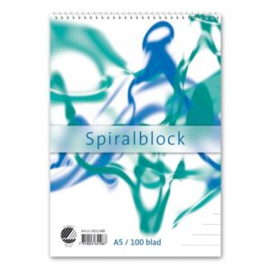 Spiralblock A5 60g 100 blad linjerat