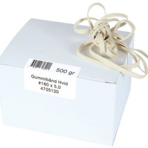 Gummiband 160x5mm 500g vit 260/fp