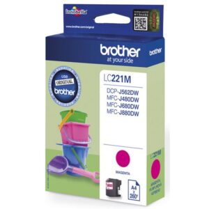 Bläckpatron BROTHER LC221M magenta