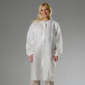 Besöksrock GRANBERG vit non-woven 100/fp