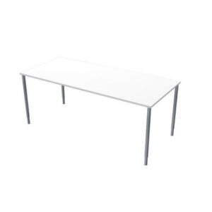 Bord frist 180x80cm vitlaminat/grå