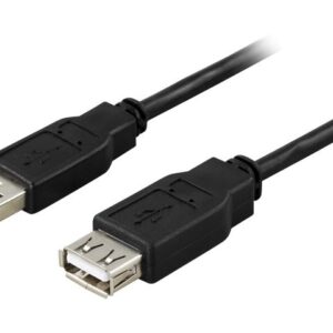 Kabel DELTACO USB 2.0 förlängning 3m sva