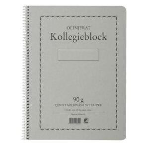 Kollegieblock A4 90g 70bl olinj TF