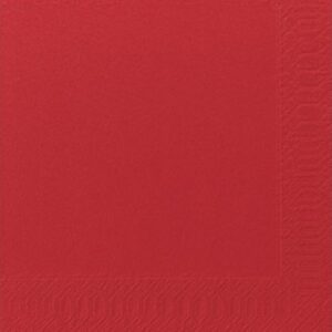 Servett 3-lags 40x40cm röd 125/fp