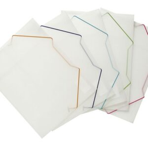 Gummibandsmapp 3-klaff A4 PP sorterade