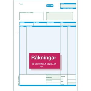 Blankett faktura A4 2x50 blad