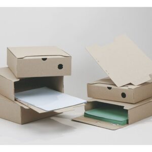 Arkivbox A4 60mm ryggbredd brun