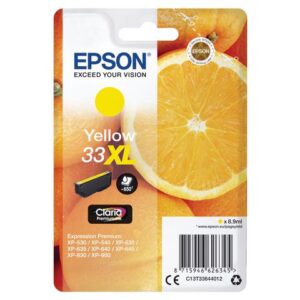 Bläckpatron EPSON C13T33644012 gul