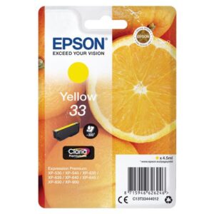 Bläckpatron EPSON C13T33444012 gul