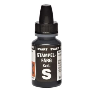 Stämpelfärg självfärgande 10ml svart