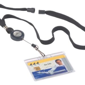 Nyckelband DURABLE med jojo svart 10/fp