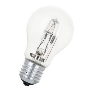 Halogenlampa Normal E27 230V Klar 28W