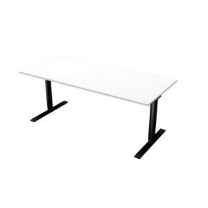 Bord El 180x80cm vitlaminat/svart