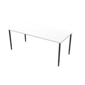 Bord frist 180x80cm vitlaminat/svart