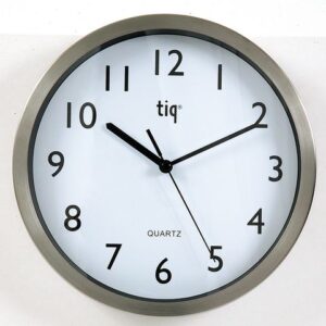 Väggur TIQ Ø25cm aluminium