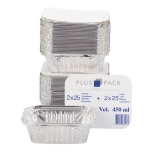 Aluminiumform inkl. lock 450ml 50/fp