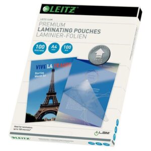 Laminat LEITZ UDT A4 100mic klar 100/fp