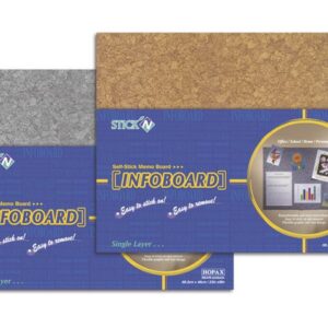 Anslagstavla självhäftande 46x58cm Brun