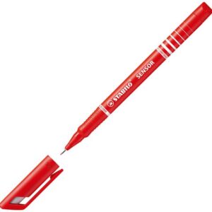 Fineliner STABILO Sensor 0,3mm röd