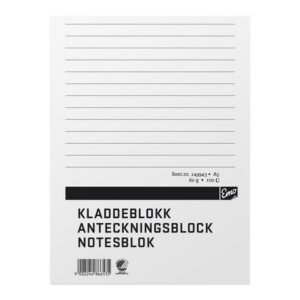 Anteckningsblock A5 100 blad TF linj