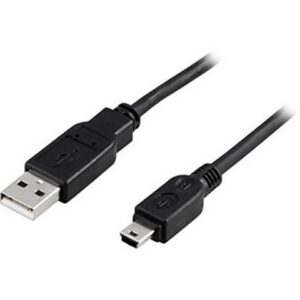 Kabel DELTACO USB - Mini USB 2m svart