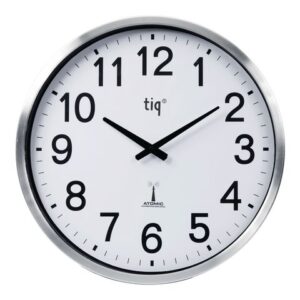 Väggur TIQ radiokontrollerat Ø50cm utomh