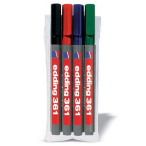 Whiteboardpenna EDDING 361 4 färger/fp