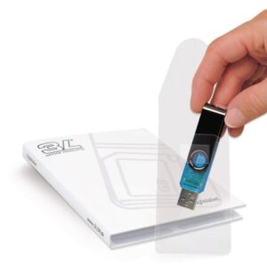 USB-ficka självhäftande 10/fp