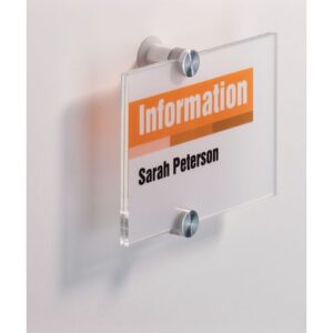 Dörrskylt DURABLE Crystal Sign 105x148mm
