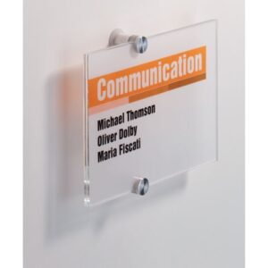 Dörrskylt DURABLE Crystal Sign 148x210mm