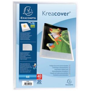 Demobok EXACOMPTA A4 20 fickor transp