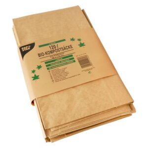 Kompostpåse PURE papp 120L brun 3/fp