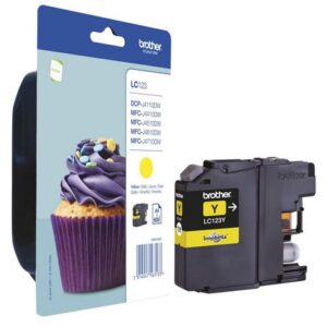 Bläckpatron BROTHER LC123Y gul