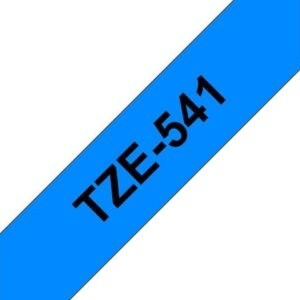 Tape BROTHER TZE541 18mm svart på blå