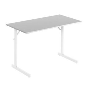 Fällbord 1200x500x715x18 grå/vit