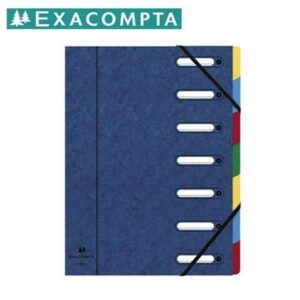Sorteringsmapp EXACOMPTA 7-flik blå