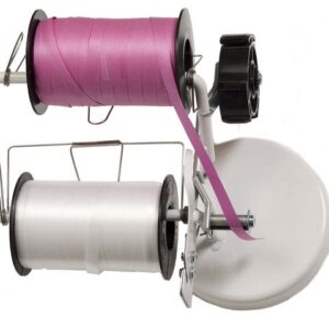 Bandhållare för presentband dubbel vit