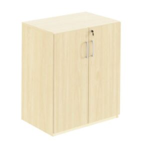 2xA4-hylla med dörrar björk