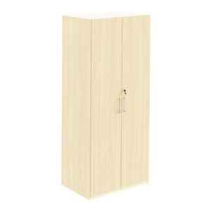 4xA4-hylla med dörrar björk