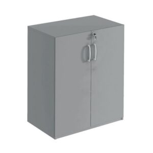 2xA4-hylla med dörrar grå