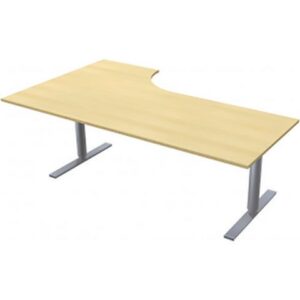 Bord El höger 200x120cm björklaminat/grå