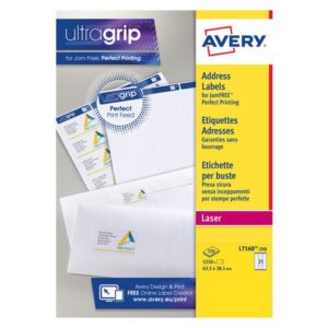 Etikett AVERY QP 63,5x38,1mm 5250/fp