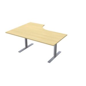 Bord El höger 160x120cm björklaminat/grå