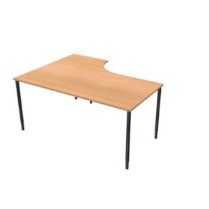 Bord höger 160x120cm boklaminat/svart