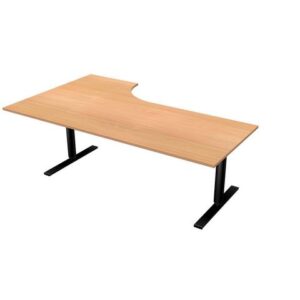 Bord El höger 200x120cm boklaminat/svart