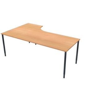 Bord höger 200x120cm boklaminat/svart